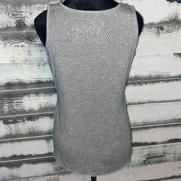 Calvin Klein Sparkling Rhinestones Tank size Large - Picture 3 of 3